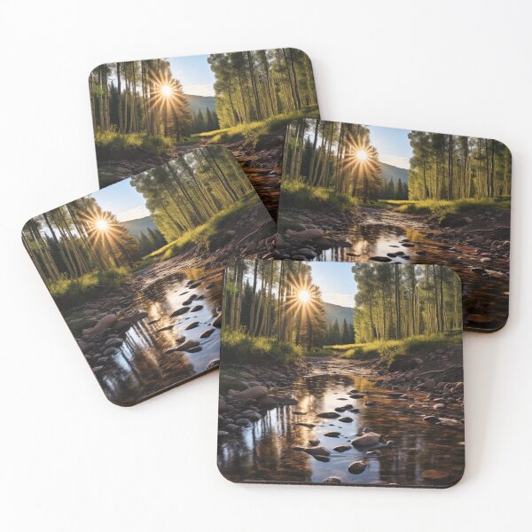 Item preview, Aspen Trees Along a Mountain Stream designed and sold by Hartbecke.