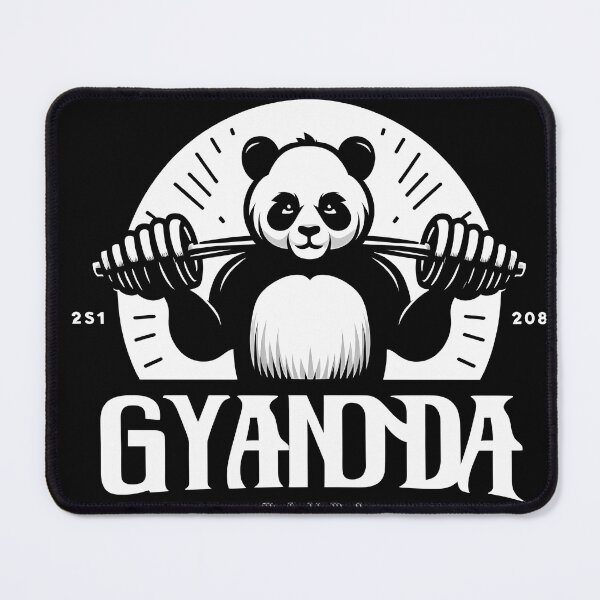 Item preview, Cute Panda Lifting Barbell Gym Panda Gymanda   designed and sold by ArsiStrenght.