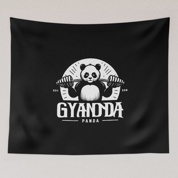 Item preview, Cute Panda Lifting Barbell Gym Panda Gymanda   designed and sold by ArsiStrenght.