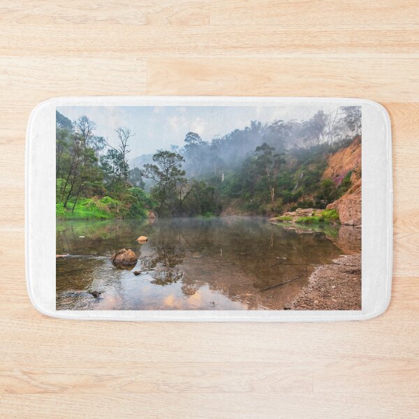 Item preview, Dawn mist at the Lerderderg Gorge designed and sold by Wildpix.