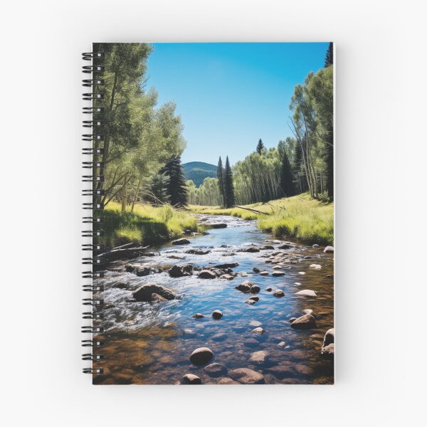 Item preview, Aspen and Pine Trees along Mountain Stream designed and sold by Hartbecke.