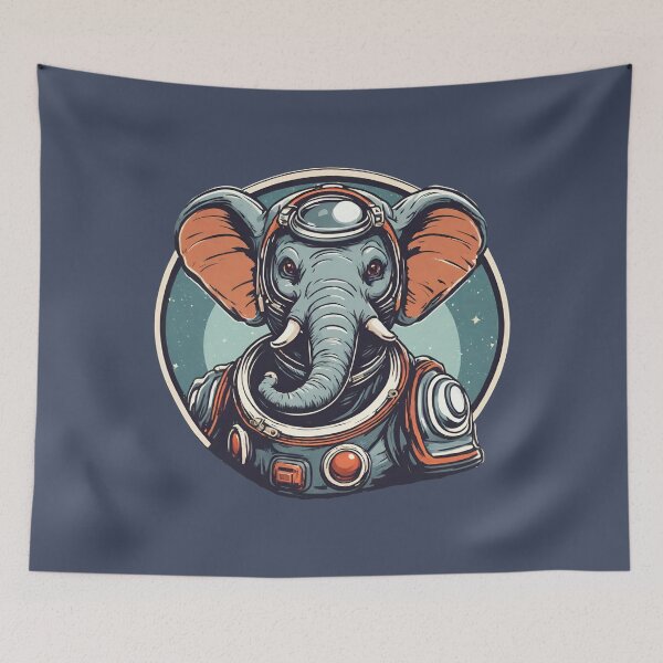 Item preview, Space Cadet Elephant designed and sold by cozyvintage.