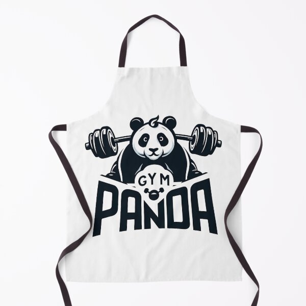 Item preview, cute panda lifting barbell gym panda designed and sold by ArsiStrenght.