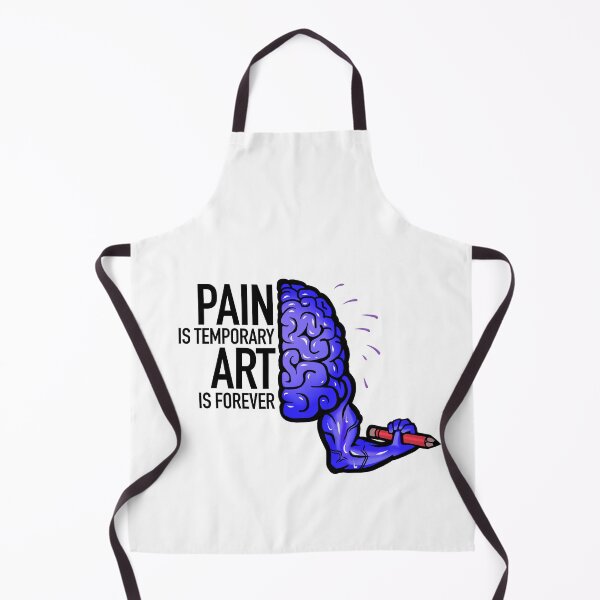 Item preview, Pain is temporary, Art is forever, blue designed and sold by EmyArt.