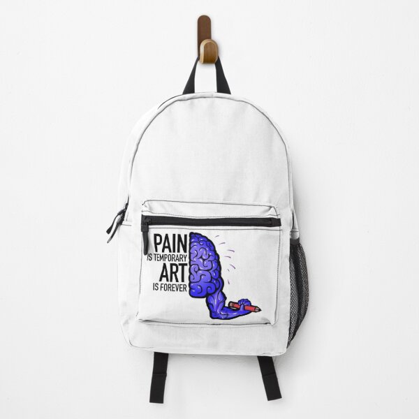 Item preview, Pain is temporary, Art is forever, blue designed and sold by EmyArt.