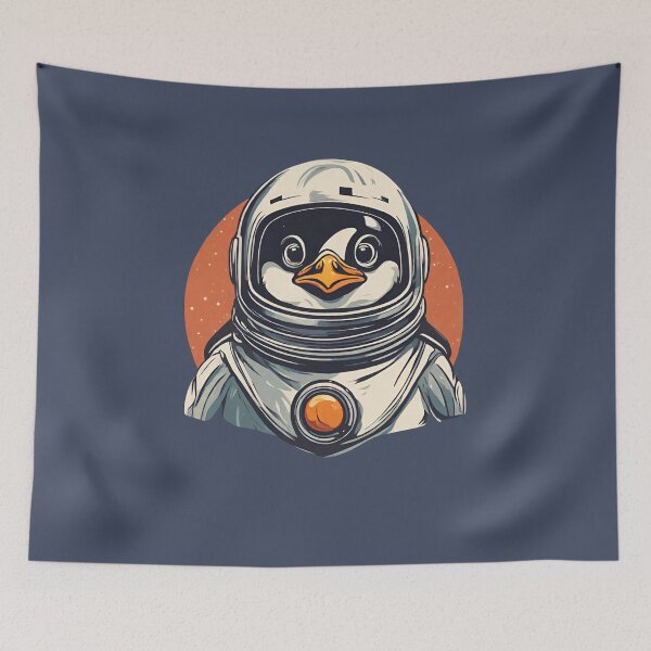 Item preview, Space Cadet Penguin designed and sold by cozyvintage.