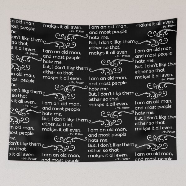 Item preview, Warped Frustrated Old Man Potter Quote designed and sold by ourkid.