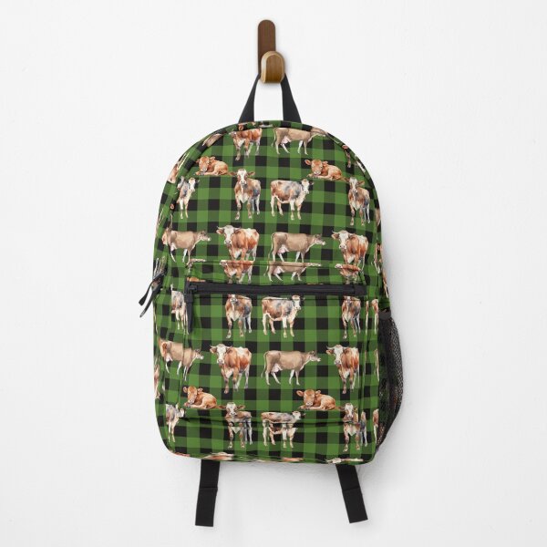 Item preview, Cows Plaid Green designed and sold by Ashley Gagnon.