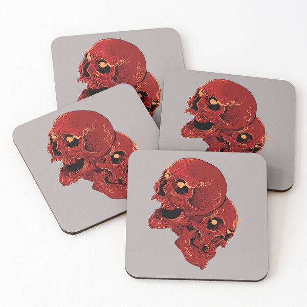Item preview, red skulls designed and sold by Clothes and Stickers .