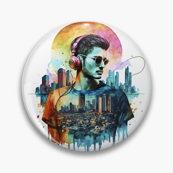 Item preview, music in the city designed and sold by NotesForMusic.