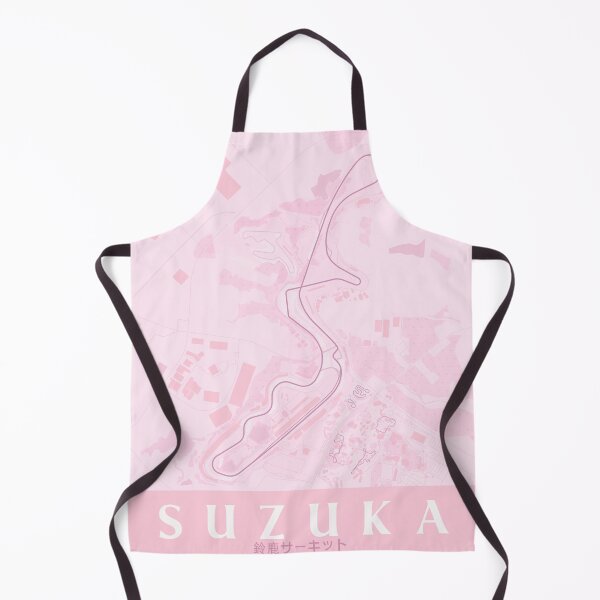 Item preview, Suzuka Circuit, Japan | Pink Pastel Track Map | Formula 1 Track Map designed and sold by MoshoboMakes.