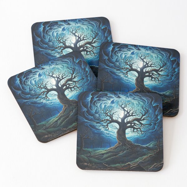 Item preview, Leafless Tree Blue designed and sold by imagi-naition.