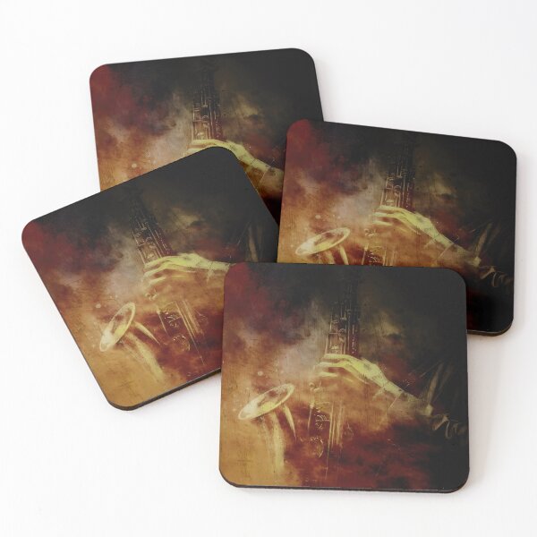 Item preview, Saxophones in the smoke designed and sold by Wallisart.
