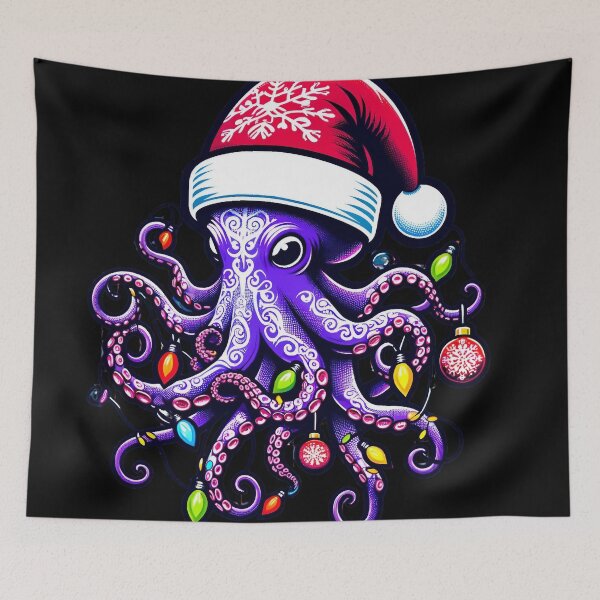 Item preview, Christmas Octopus designed and sold by WorldByFlowers.