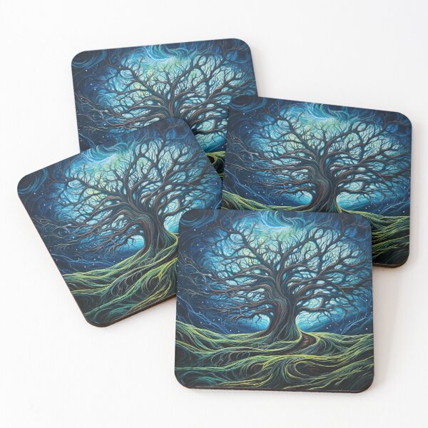Item preview, Wooden Tree Blue designed and sold by imagi-naition.