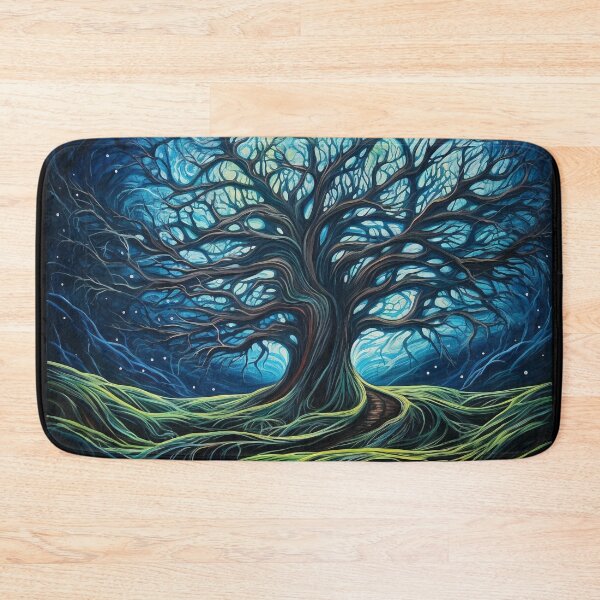 Item preview, Wooden Tree Blue designed and sold by imagi-naition.