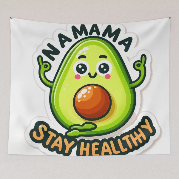 Item preview, Nama Stay Healthy - Funny Yoga Design designed and sold by The-Library.