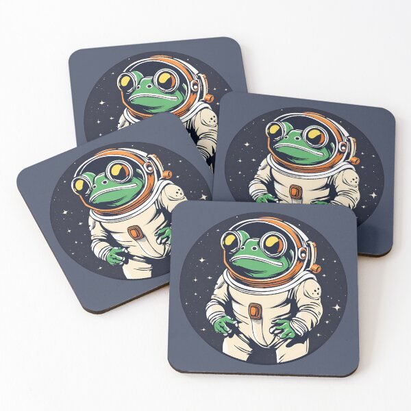 Item preview, Space Cadet Frog designed and sold by cozyvintage.