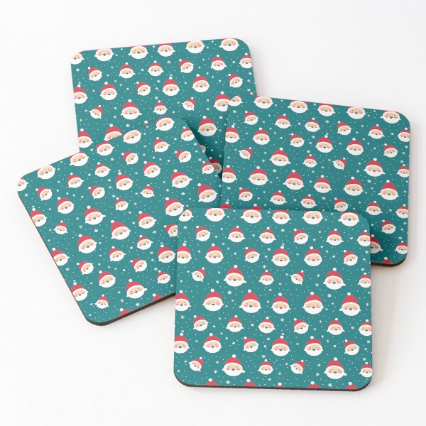 Item preview, Jolly Santas: A Festive Holiday Pattern designed and sold by Sir Meow Meow.