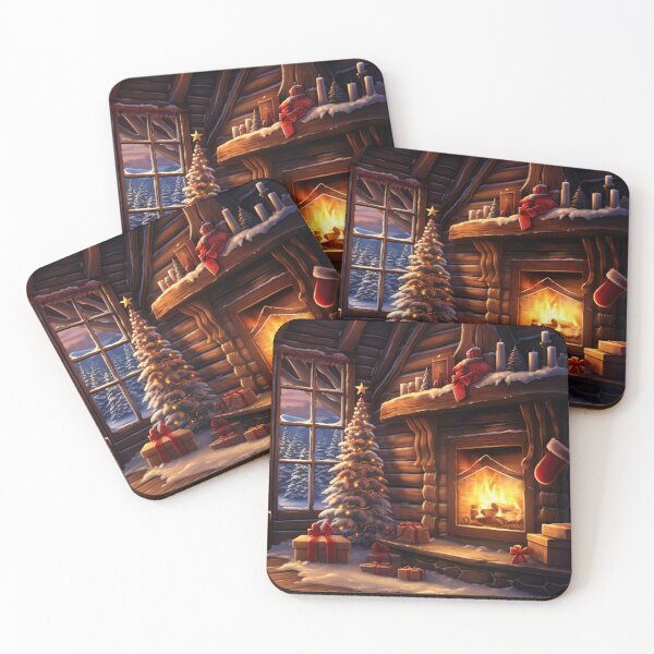 Item preview, Winter's Warmth Cozy Christmas Cabin designed and sold by Lamarcy.