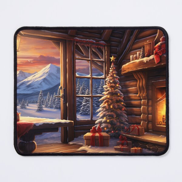 Item preview, Winter's Warmth Cozy Christmas Cabin designed and sold by Lamarcy.