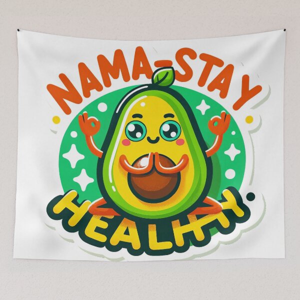 Item preview, Nama Stay Healthy - Funny Yoga Design designed and sold by The-Library.