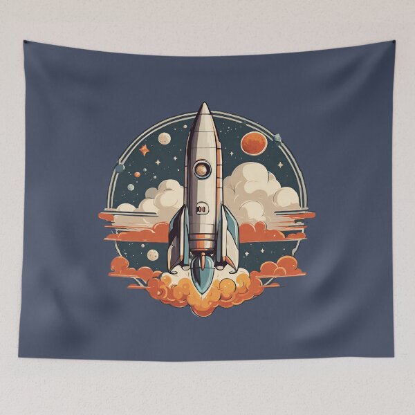 Artikelvorschau, Retro-Space-Shuttle entworfen und verkauft von cozyvintage.
