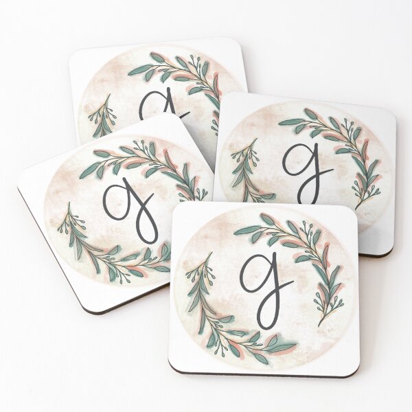 Item preview, Olive Wreath Monogram G designed and sold by RevivalCharm.