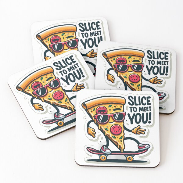 Item preview, Slice to Meet You - Funny Pizza Design designed and sold by The-Library.