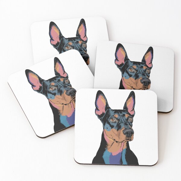 Item preview, Vintage Pop Art Natural Ear Doberman designed and sold by DrawHandArt.