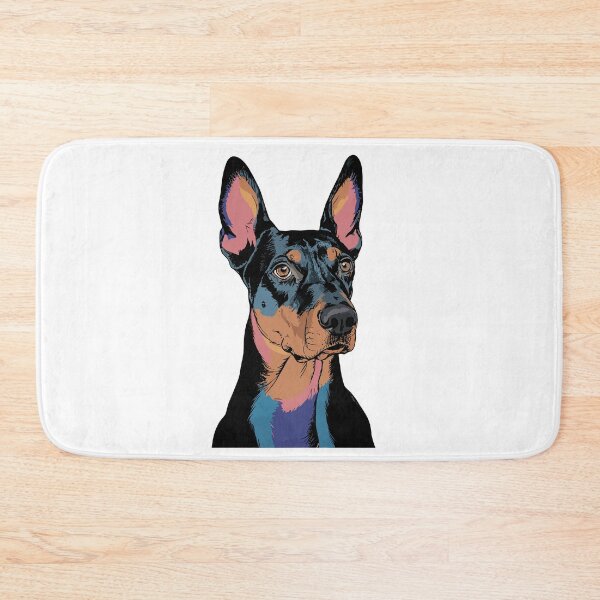 Item preview, Vintage Pop Art Natural Ear Doberman designed and sold by DrawHandArt.