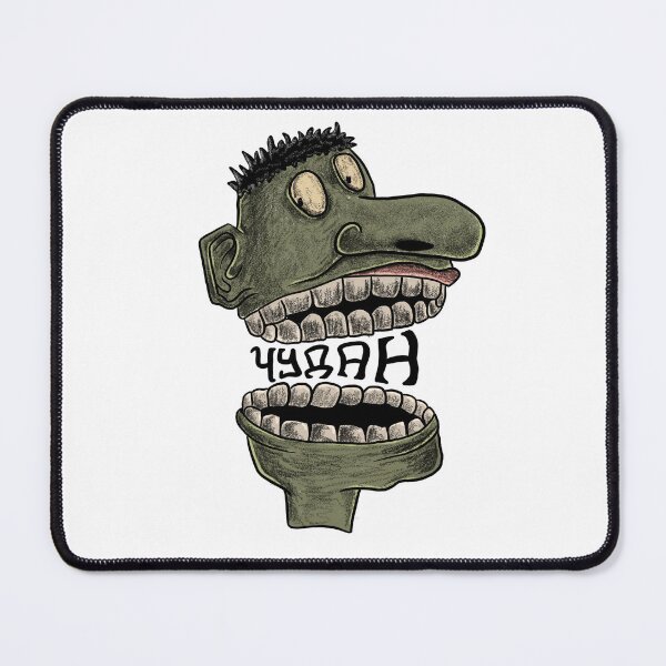 Item preview, Weird Rustic Split Face Illustration with Stipple Shadows designed and sold by define design.