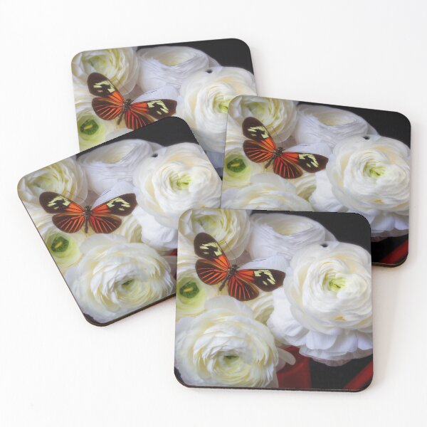 Item preview, Orange Butterfly Resting On Ranunculus designed and sold by Garry Gay.