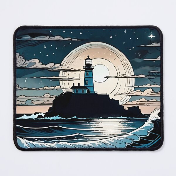 Item preview, Lonely Lighthouse in Winter designed and sold by Skyfactory1066.