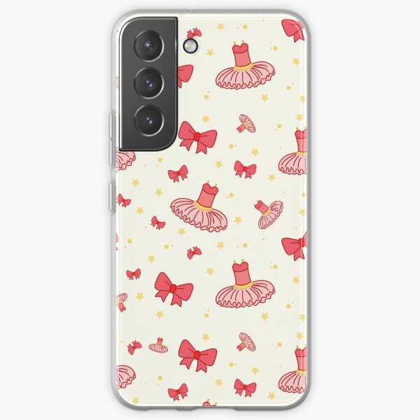 Pink and Coral Tutus and Bows Samsung Galaxy Soft Case