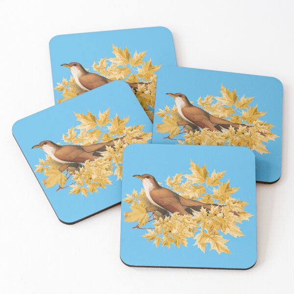 Item preview, Yellow-Billed Cuckoo Bird Perched on a Maple Tree Branch designed and sold by Bliss Find And Design.