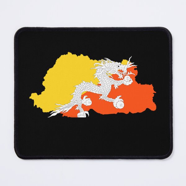 Item preview, Bhutan map designed and sold by feether-store.