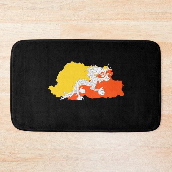 Item preview, Bhutan map designed and sold by feether-store.