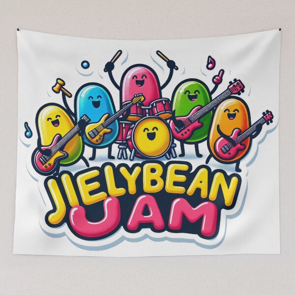 Item preview, Jelly Bean Jam - Playful Candy Design designed and sold by The-Library.