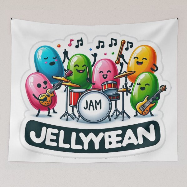 Item preview, Jelly Bean Jam - Playful Candy Design designed and sold by The-Library.