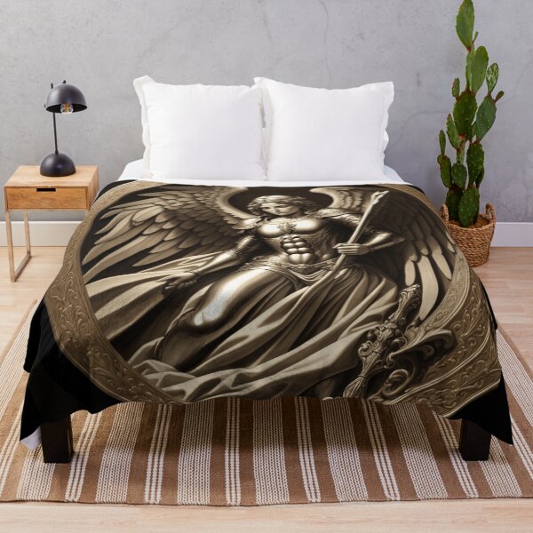 Item preview, A Renaissance Style Engraving of an Archangel designed and sold by Myahashaye.