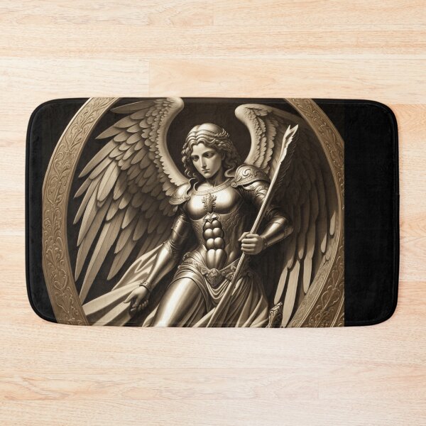 Artikelvorschau, A Renaissance Style Engraving of an Archangel entworfen und verkauft von Myahashaye.