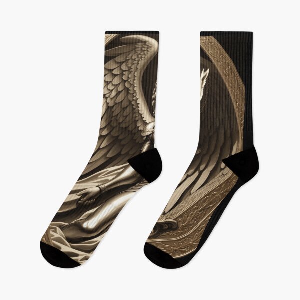 Item preview, A Renaissance Style Engraving of an Archangel designed and sold by Myahashaye.