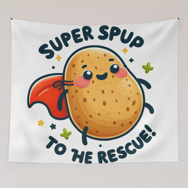 Item preview, Super Splup To the Rescue - Hilarious Heroic Design designed and sold by The-Library.