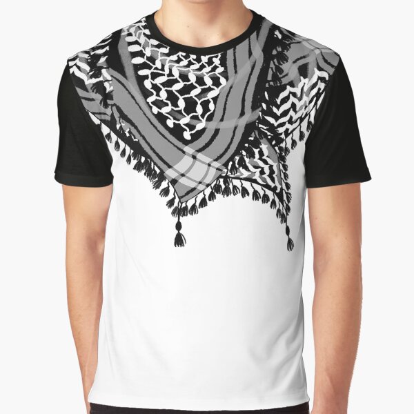 Item preview, Black Keffiyeh Neck Scarf Illustration designed and sold by byuzma.