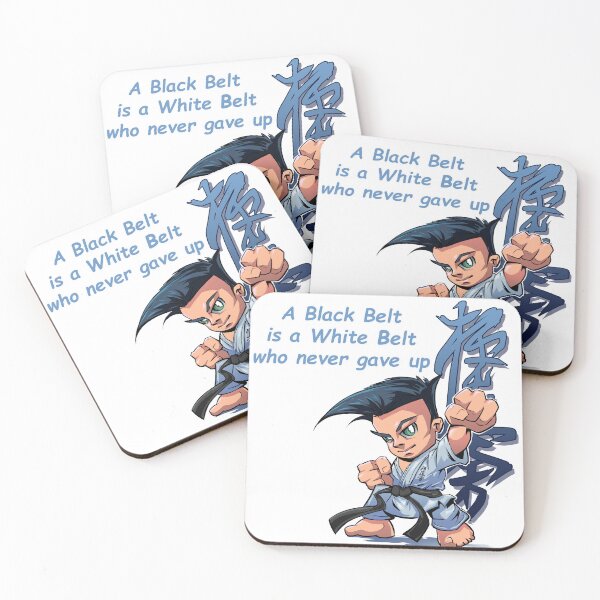 Item preview, A black belt is a white belt who never gave up designed and sold by TimeBender.