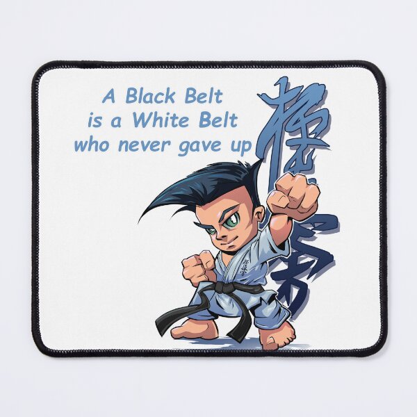 Item preview, A black belt is a white belt who never gave up designed and sold by TimeBender.