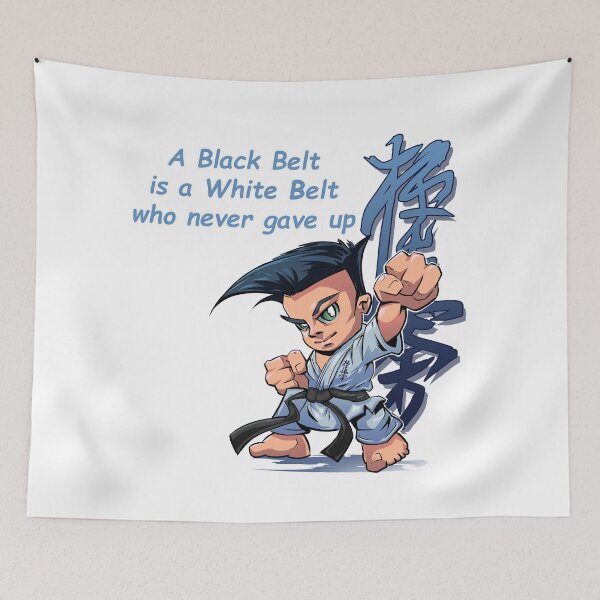 Item preview, A black belt is a white belt who never gave up designed and sold by TimeBender.