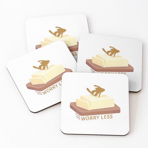 Item preview, Snowboard Butter Carving | Board More Worry Less designed and sold by KlehmInTime.