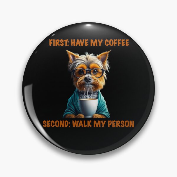 Item preview, Yorkie with coffee designed and sold by NPStudio.
